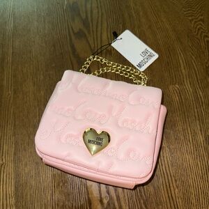 Love Moschino Pink Quilted Shoulder Bag
